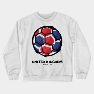 United Kingdom Football Country Flag Crewneck Sweatshirt